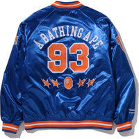 BAPE X M&N NBA - NEW YORK KNICKS SATIN JACKET MENS