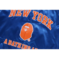 BAPE X M&N NBA - NEW YORK KNICKS SATIN JACKET MENS