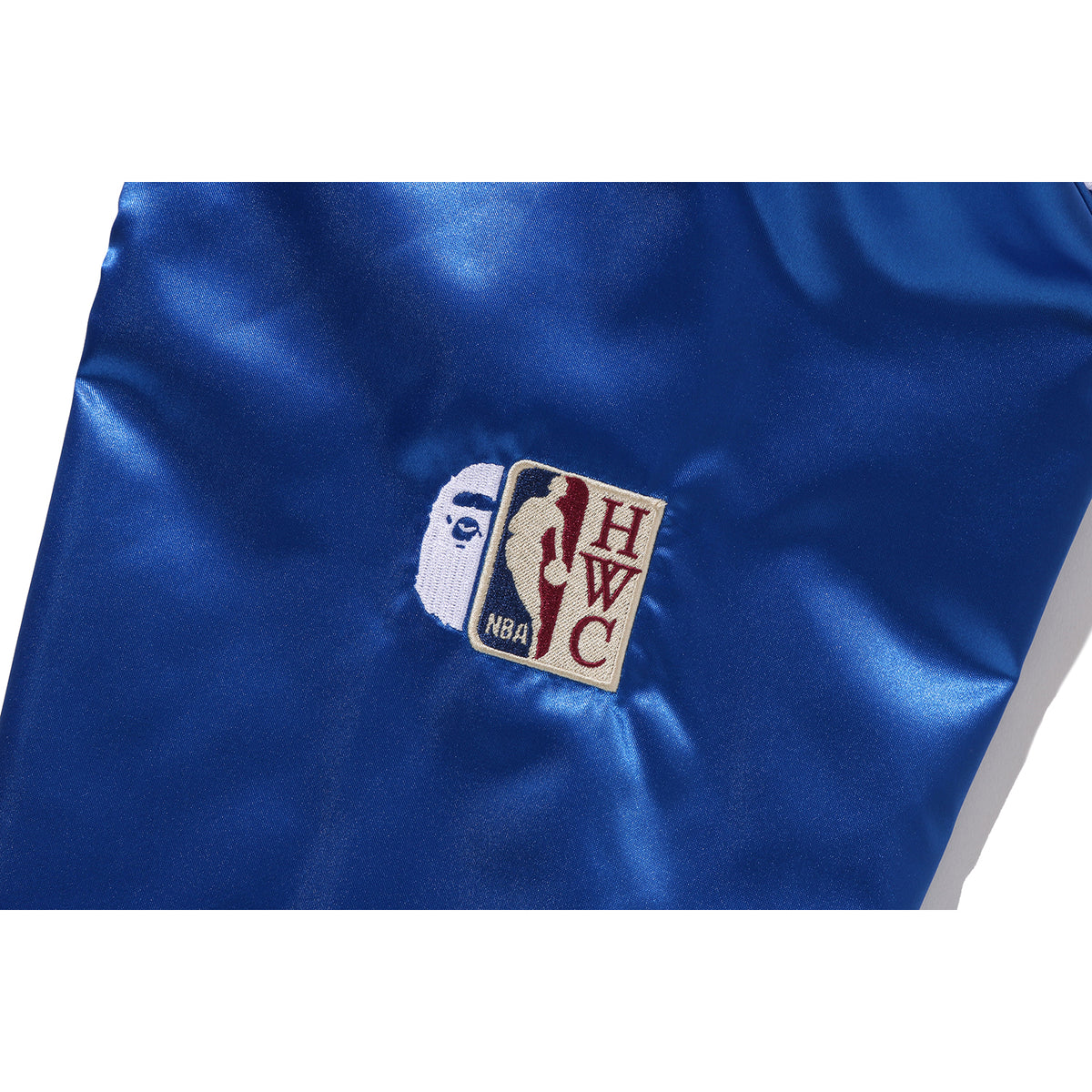 BAPE X M&N NBA - NEW YORK KNICKS SATIN JACKET MENS