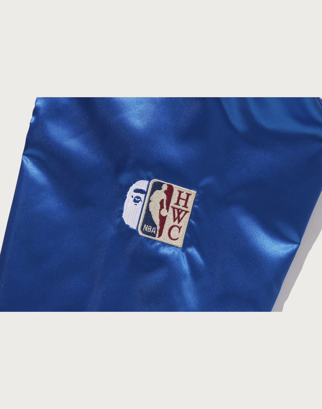 BAPE X M&N NBA - NEW YORK KNICKS SATIN JACKET MENS
