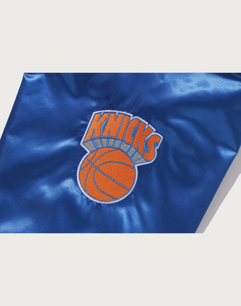 BAPE X M&N NBA - NEW YORK KNICKS SATIN JACKET MENS