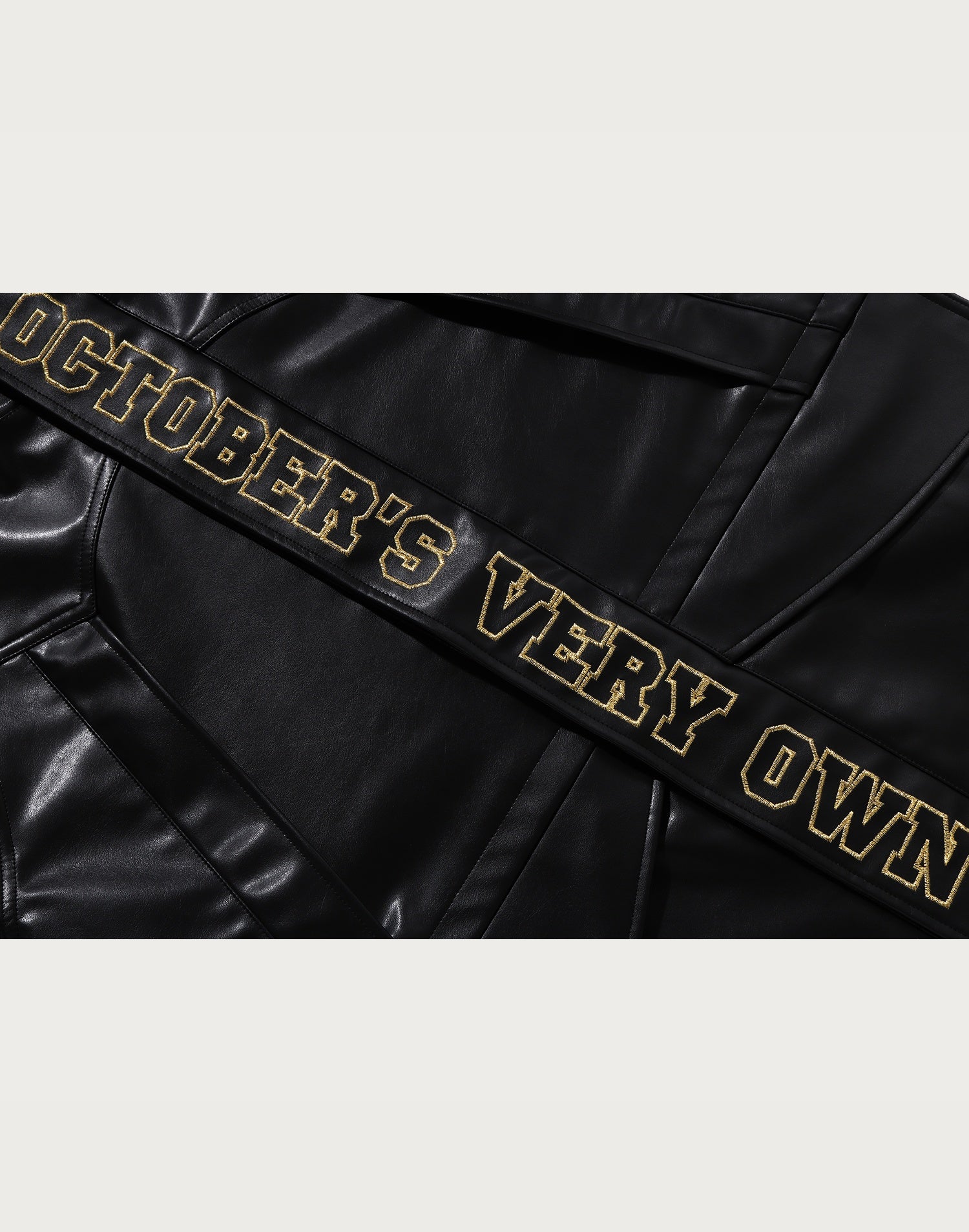 BAPE X OVO SYNTHETIC WASHABLE LEATHER SNOWBOARD JACKET MENS – us