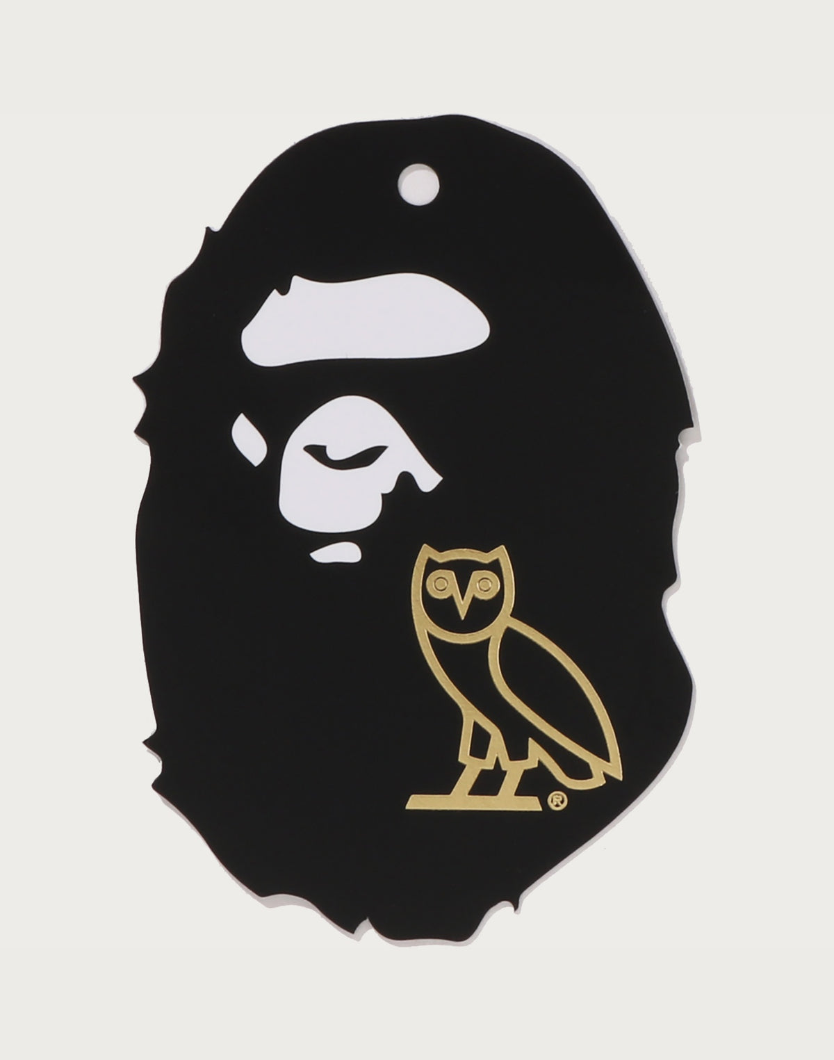 BAPE X OVO SYNTHETIC WASHABLE LEATHER SNOWBOARD JACKET MENS
