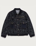 BAPE X OVO NEON 1ST CAMO JACQUARD DENIM JACKET MENS