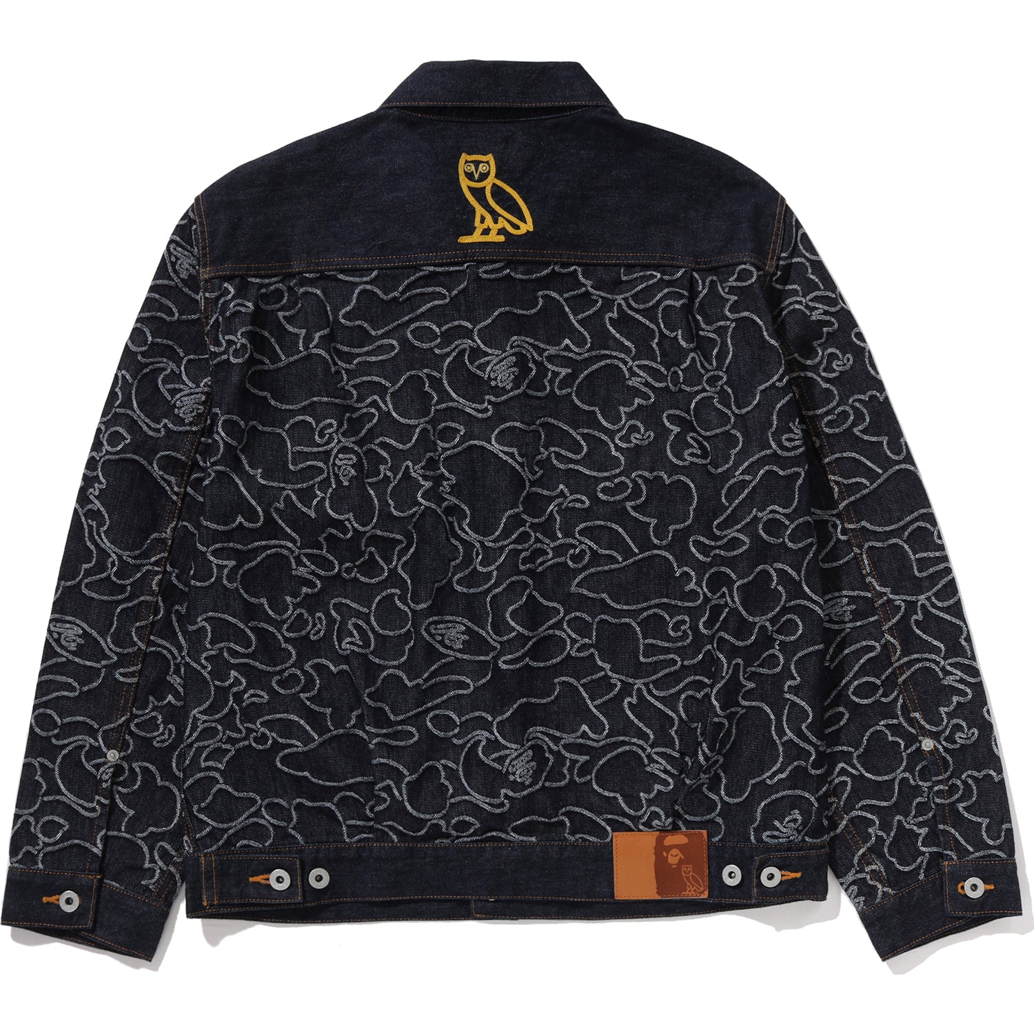 BAPE X OVO NEON 1ST CAMO JACQUARD DENIM JACKET MENS – us.bape.com
