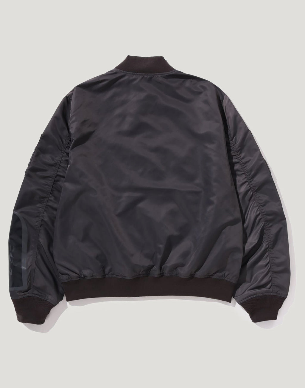 TONAL CHAIN STITCH SHARK BOMBER JACKET MENS