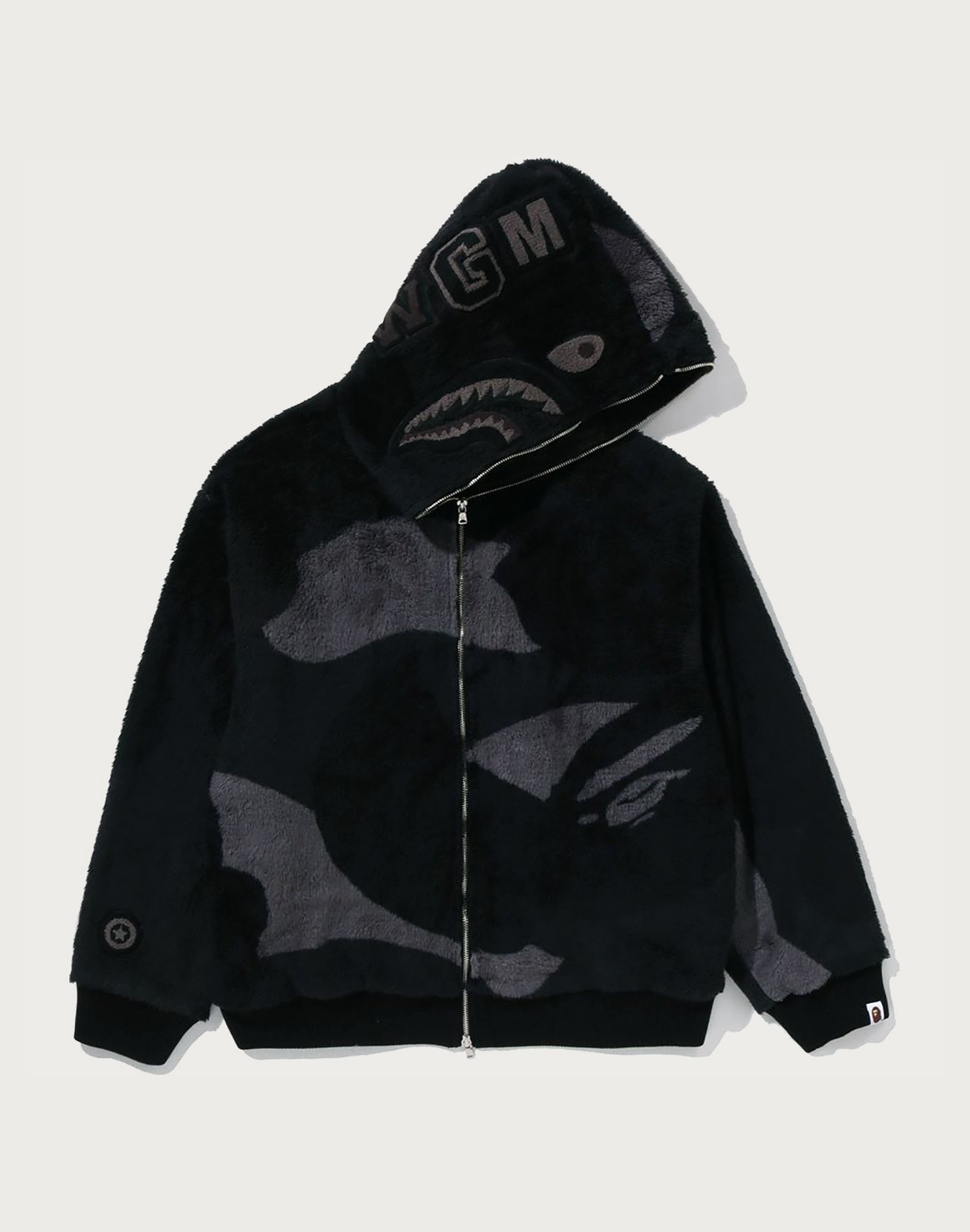 A BATHING APE ブラック ジャージ M COLOR CAMO SHARK FULL ZIP SHERPA JACKET MENS – us.bape.com