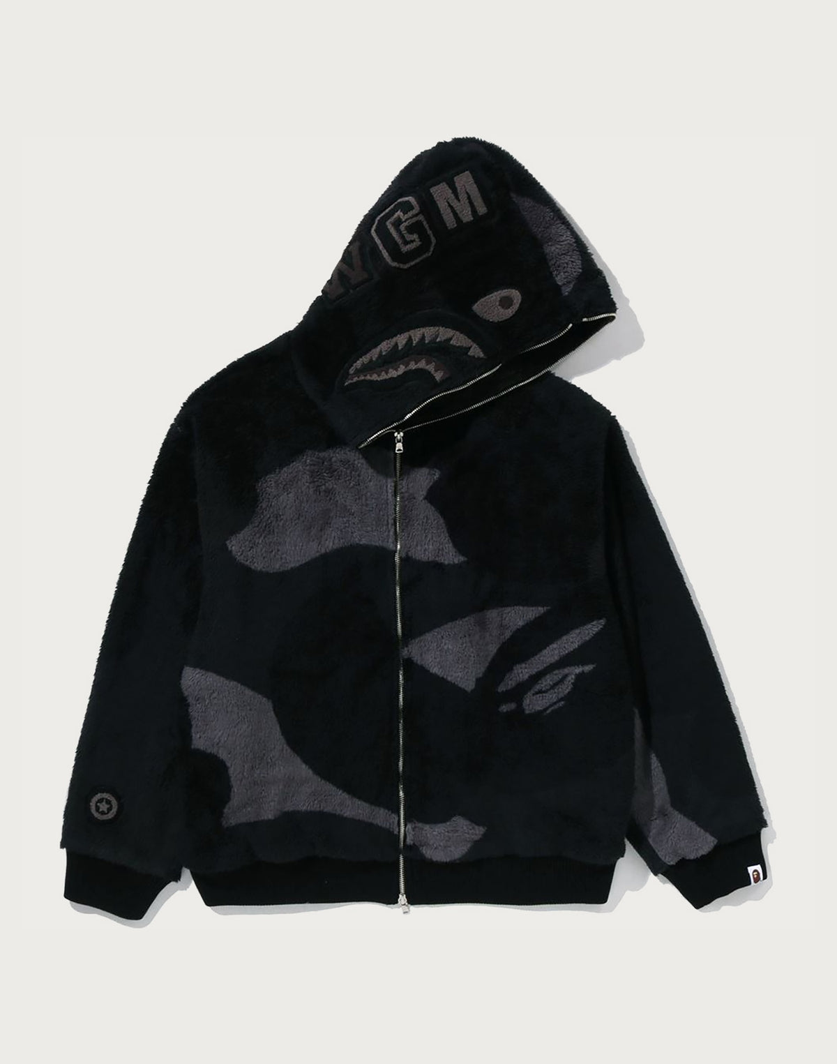 COLOR CAMO SHARK FULL ZIP SHERPA JACKET MENS
