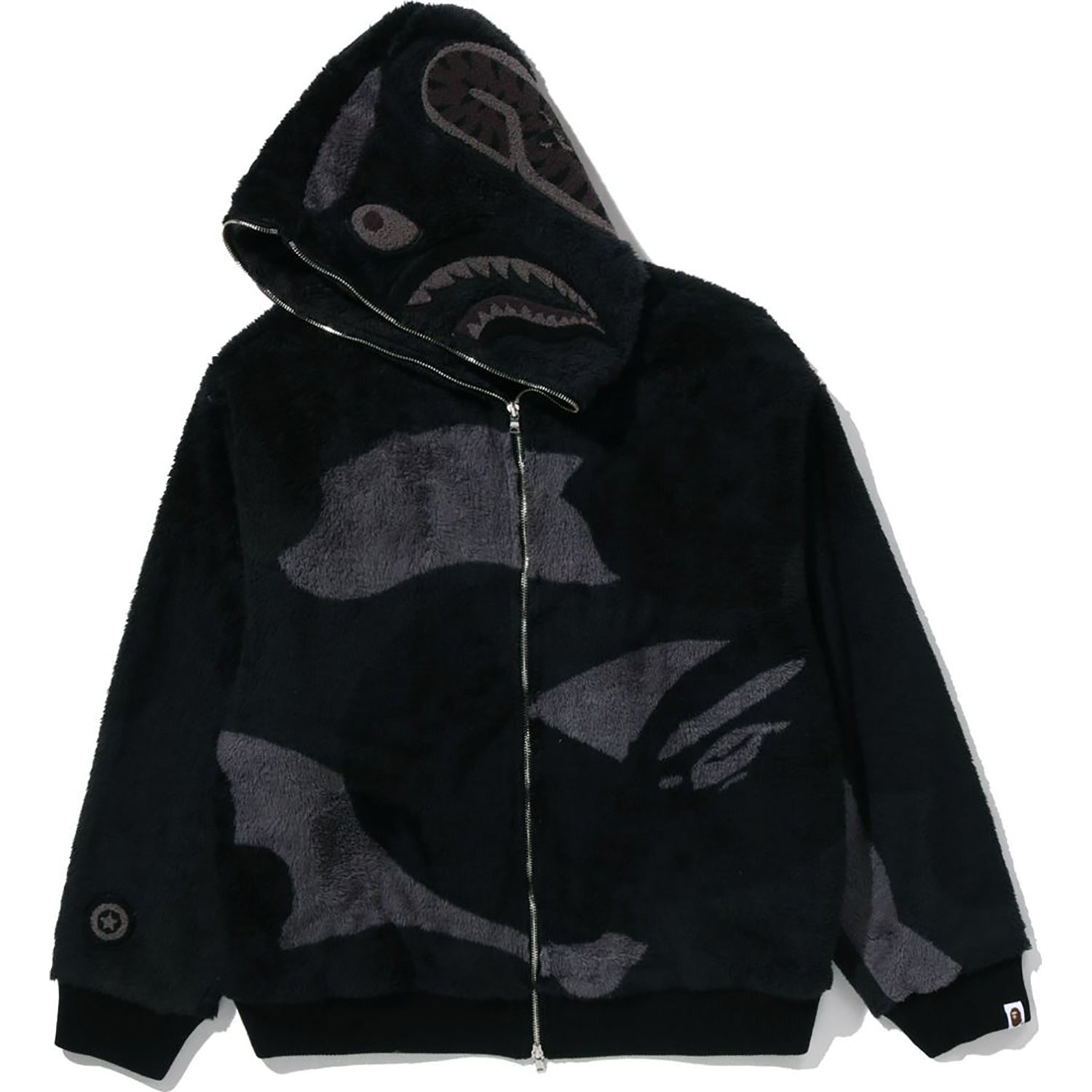 COLOR CAMO SHARK FULL ZIP SHERPA JACKET MENS – us.bape.com