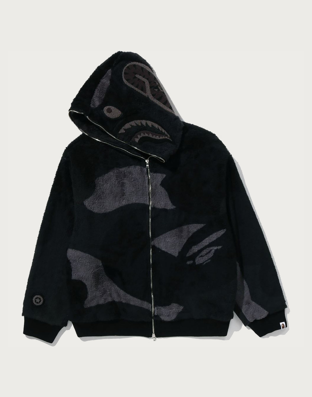COLOR CAMO SHARK FULL ZIP SHERPA JACKET MENS