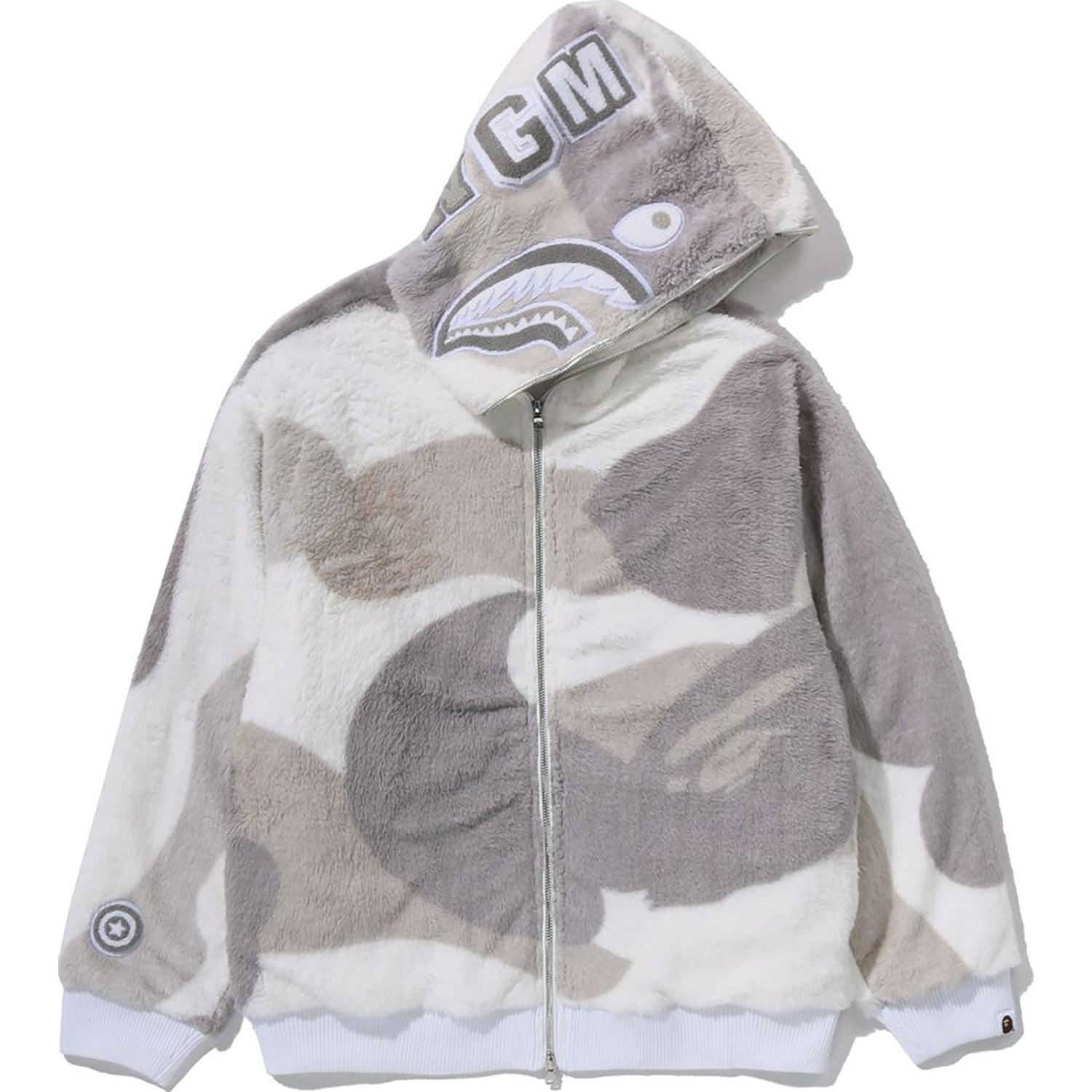 COLOR CAMO SHARK FULL ZIP SHERPA JACKET MENS – us.bape.com