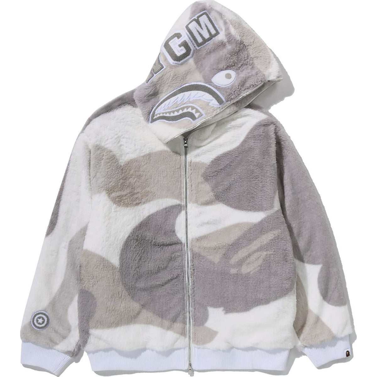 COLOR CAMO SHARK FULL ZIP SHERPA JACKET MENS