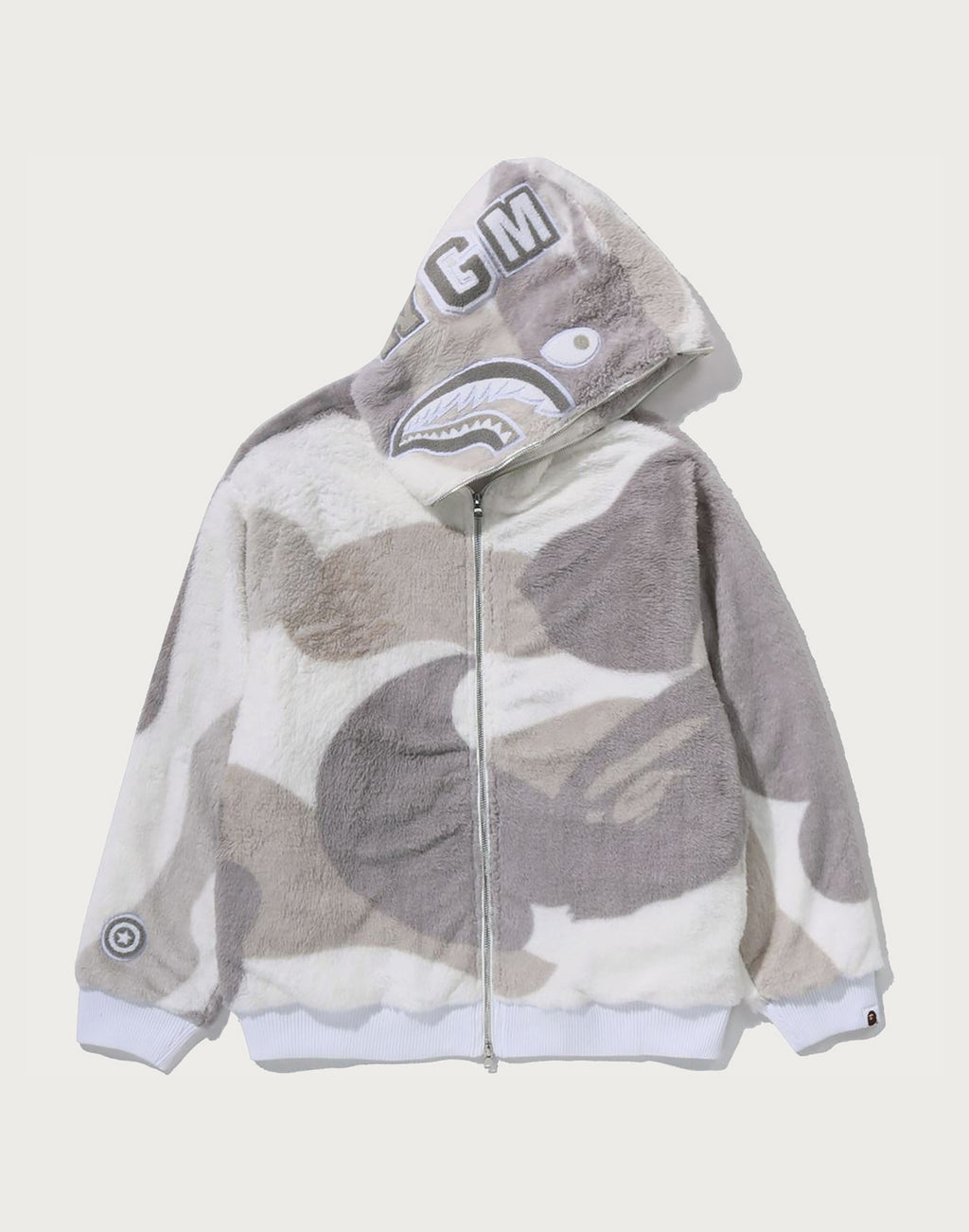 COLOR CAMO SHARK FULL ZIP SHERPA JACKET MENS