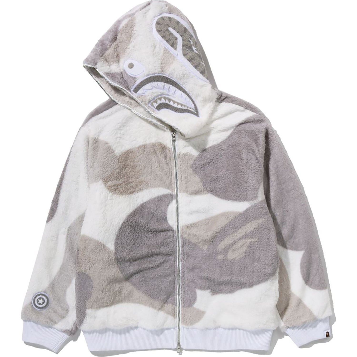 COLOR CAMO SHARK FULL ZIP SHERPA JACKET MENS – us.bape.com