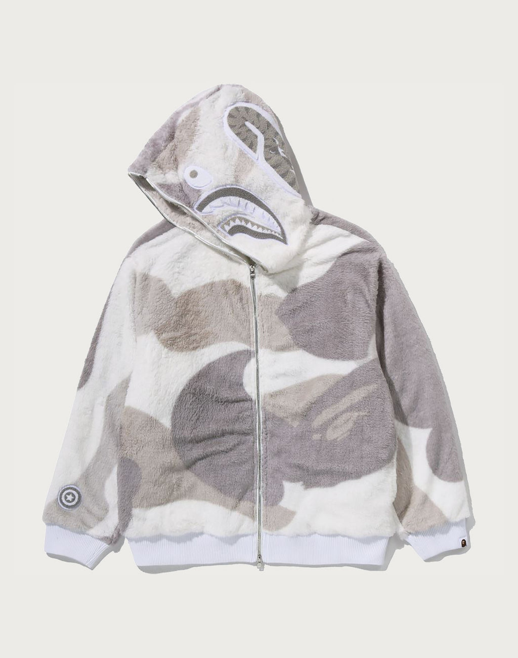COLOR CAMO SHARK FULL ZIP SHERPA JACKET MENS