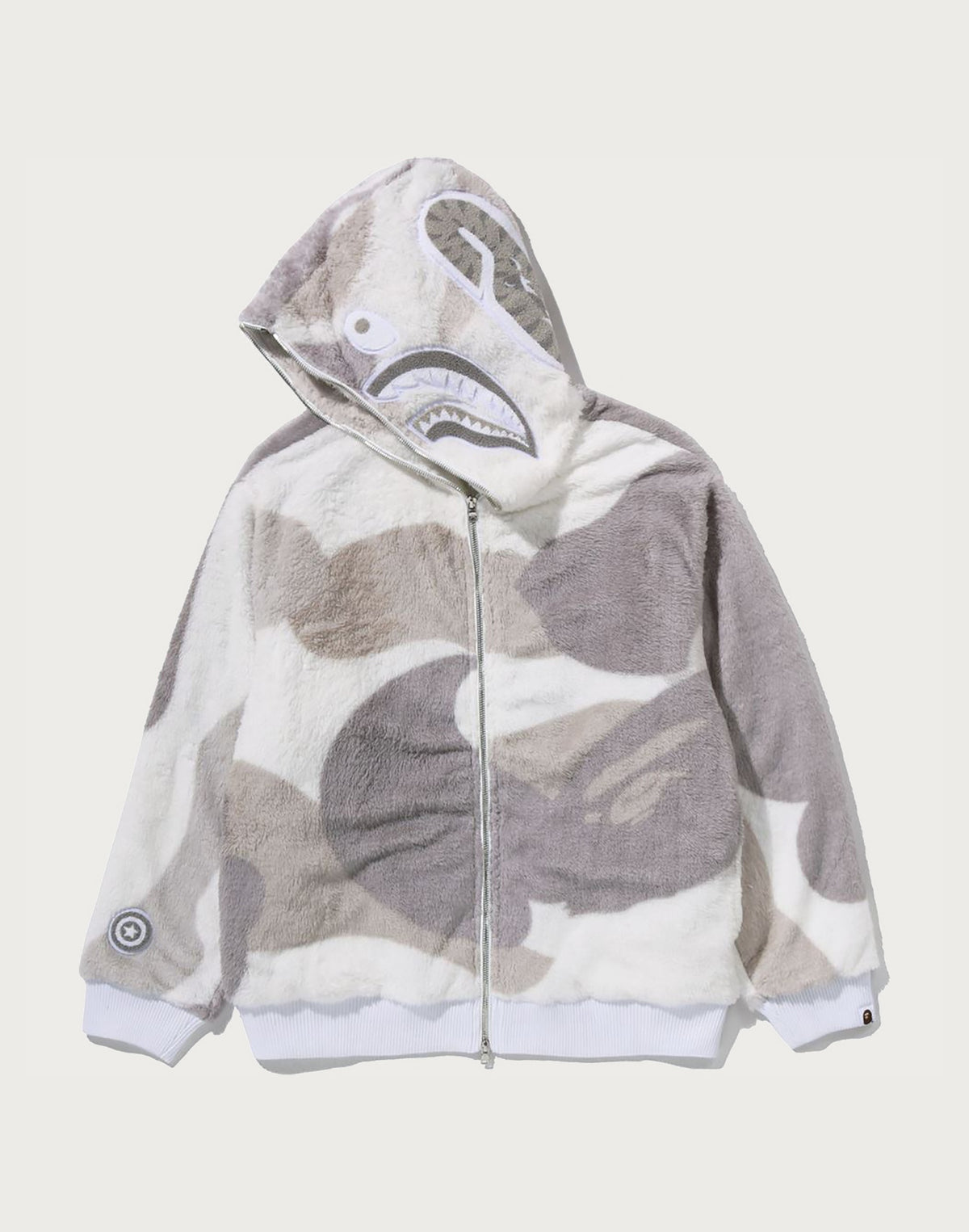 COLOR CAMO SHARK FULL ZIP SHERPA JACKET MENS