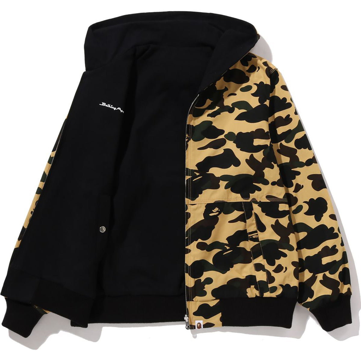 1ST CAMO REVERSIBLE ZIP HOODIE JACKET MENS