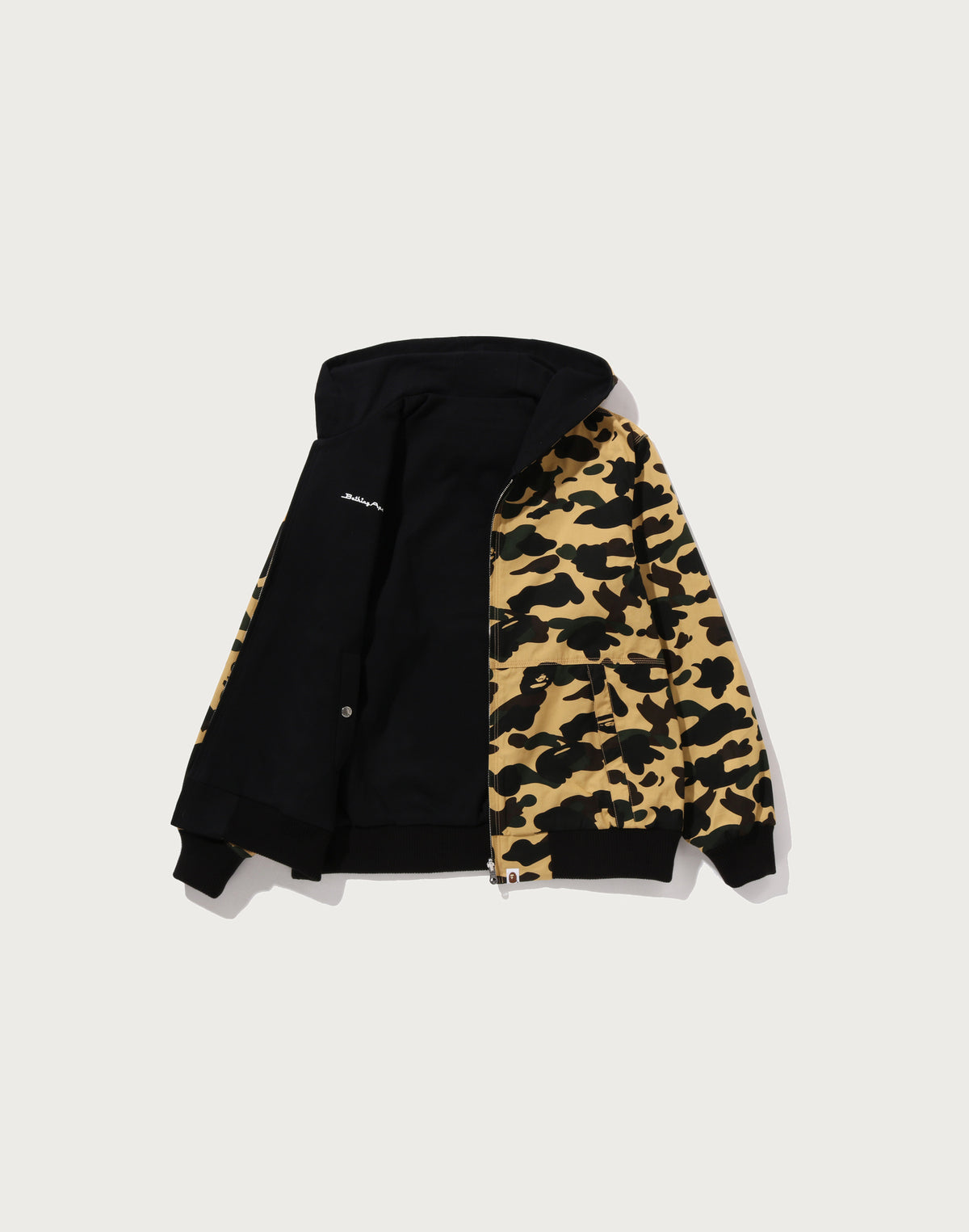 1ST CAMO REVERSIBLE ZIP HOODIE JACKET MENS