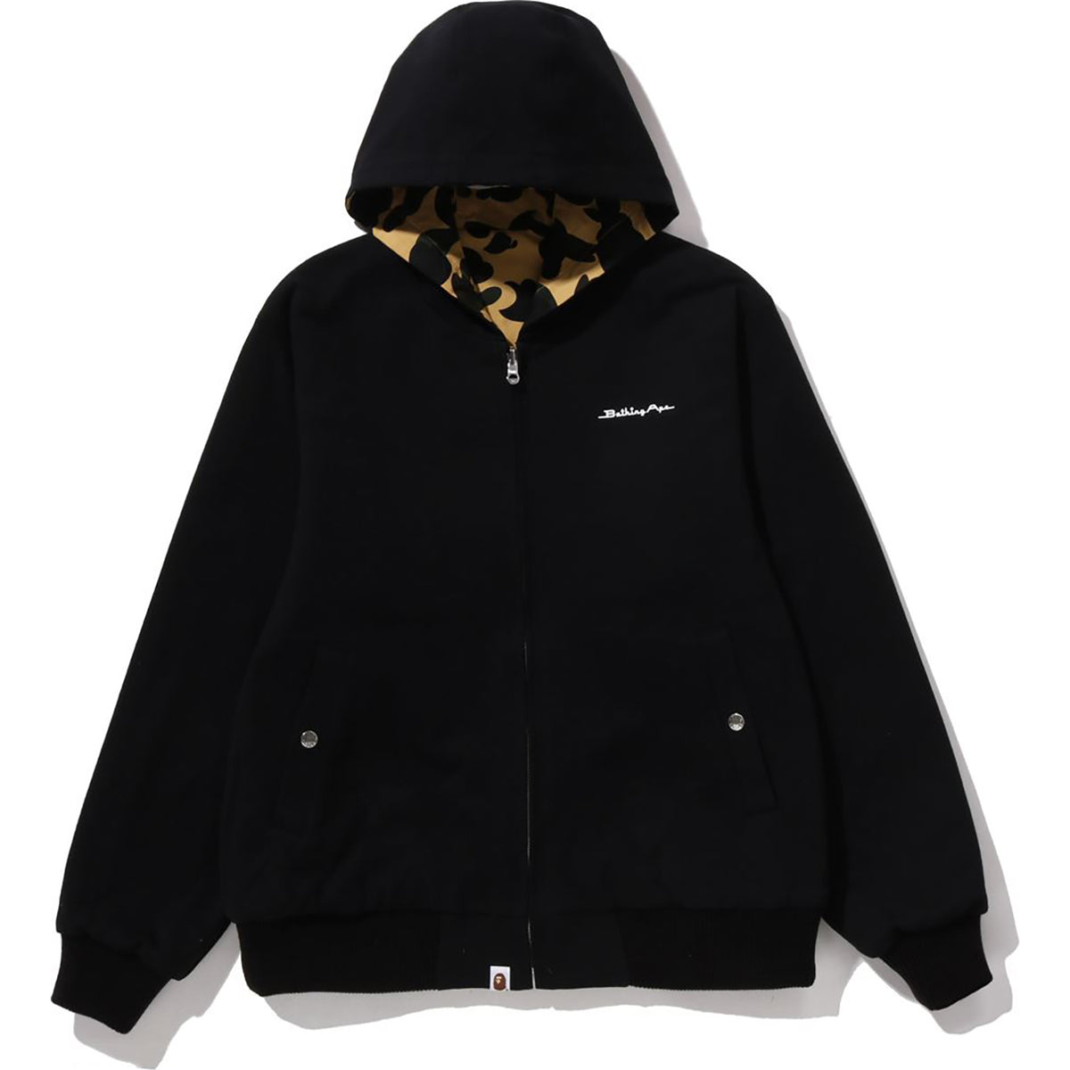 1ST CAMO REVERSIBLE ZIP HOODIE JACKET MENS