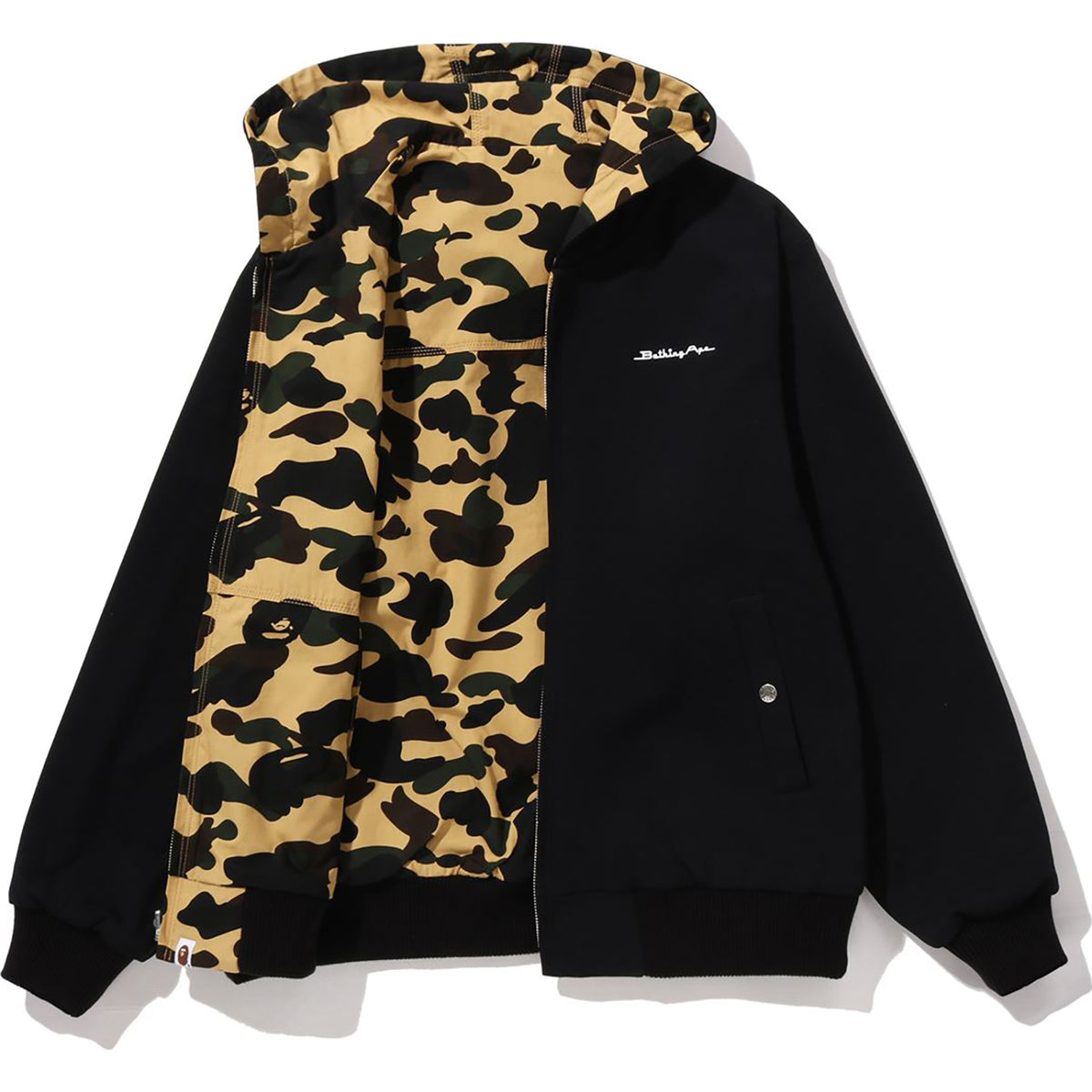 1ST CAMO REVERSIBLE ZIP HOODIE JACKET MENS