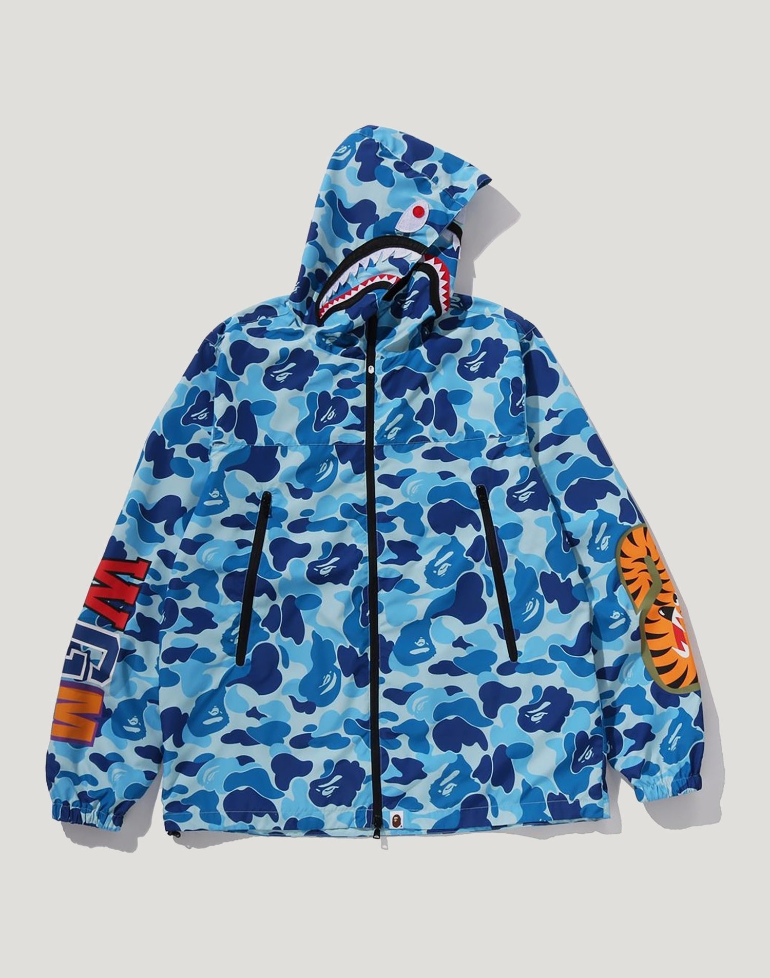 ABC CAMO SHARK HOODIE JACKET MENS
