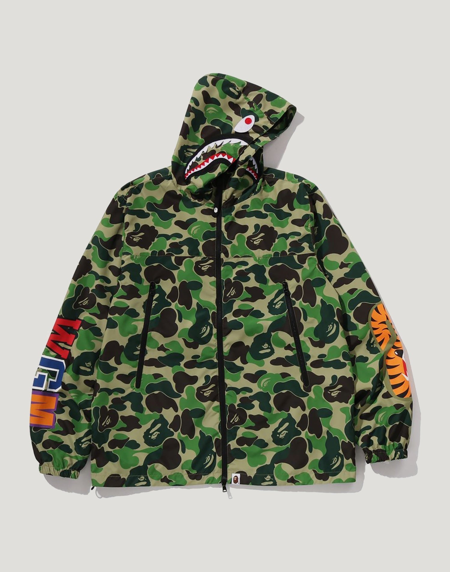 ABC CAMO SHARK HOODIE JACKET MENS