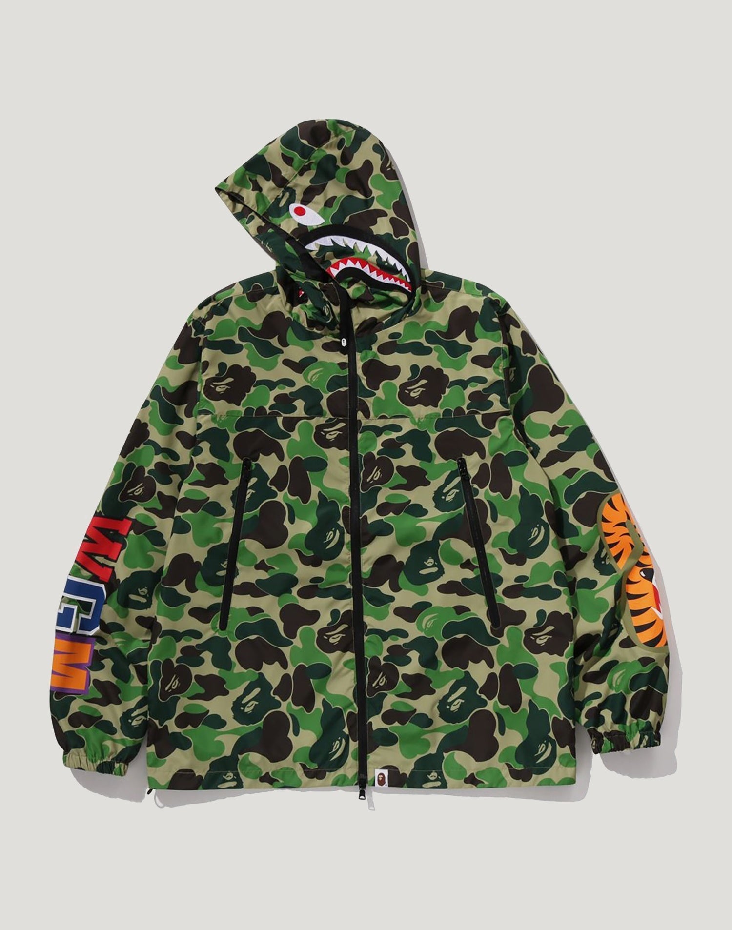 ABC CAMO SHARK HOODIE JACKET MENS