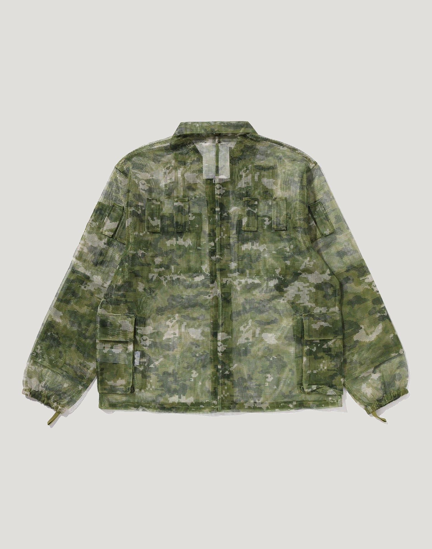 MULTI PIXEL CAMO MASK HOODED SHIRT JACKET MENS