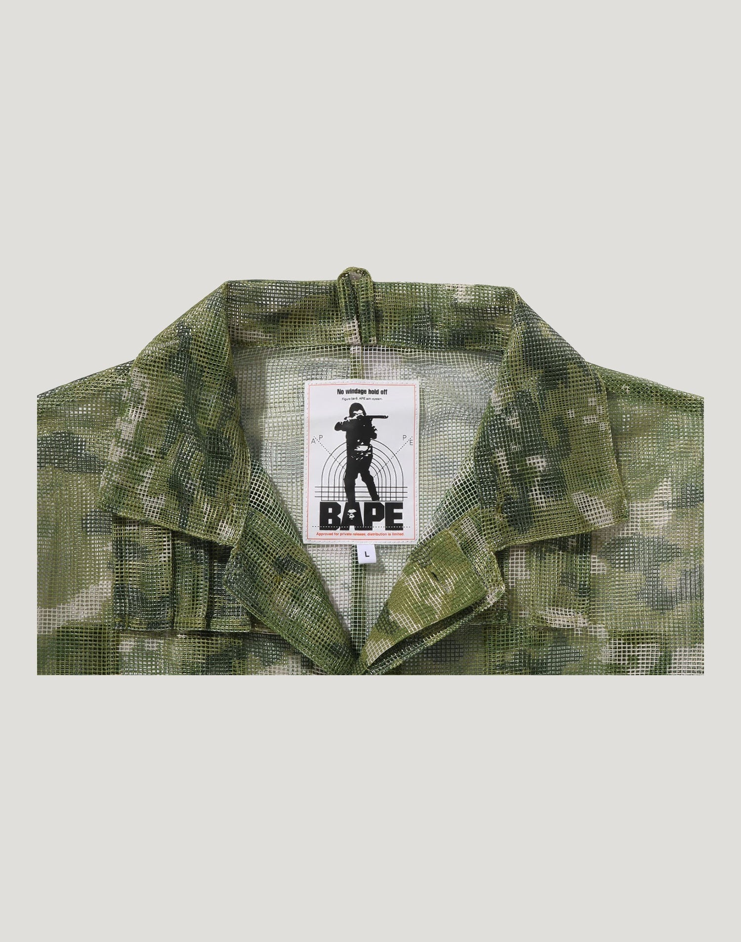 MULTI PIXEL CAMO MASK HOODED SHIRT JACKET MENS