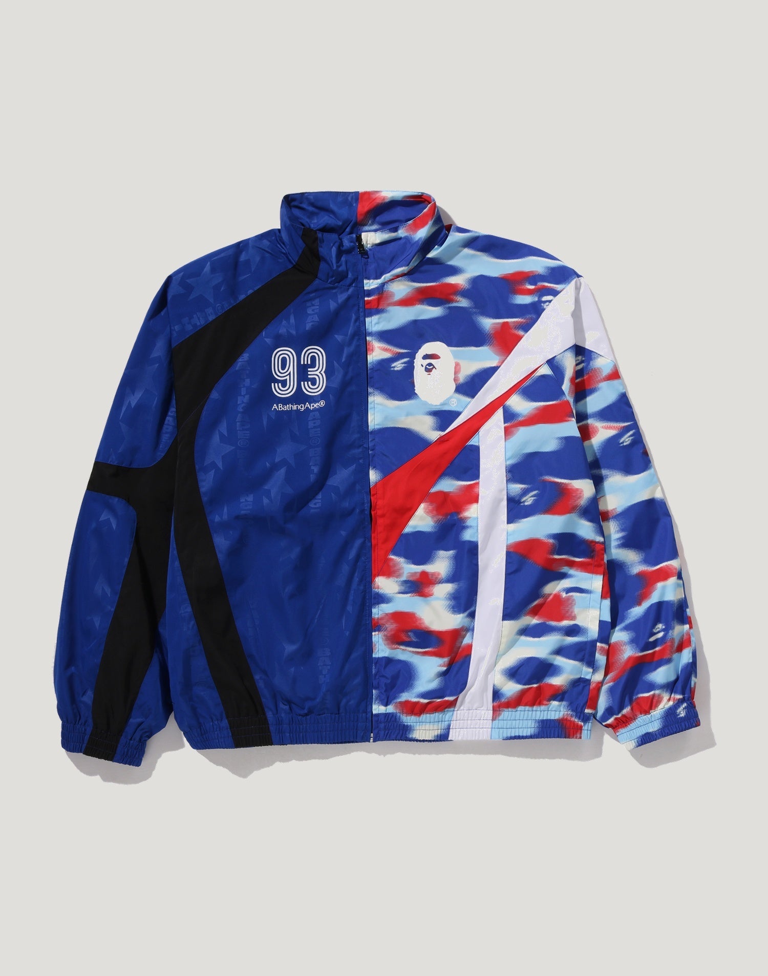 SPLIT STAND COLLAR TRACK JACKET MENS