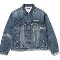 FAKE PRINT TRUCKER JACKET MENS