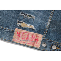 FAKE PRINT TRUCKER JACKET MENS