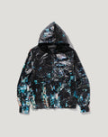 OVERALL PRINT CREASE HOODED JACKET MENS