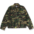 GLITCH WOODLAND CAMO BATHING APE LOGO WORKER JACKET LADIES