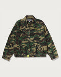 GLITCH WOODLAND CAMO BATHING APE LOGO WORKER JACKET LADIES
