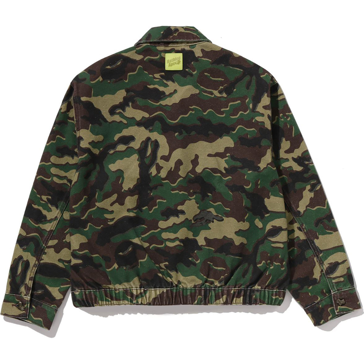 GLITCH WOODLAND CAMO BATHING APE LOGO WORKER JACKET LADIES