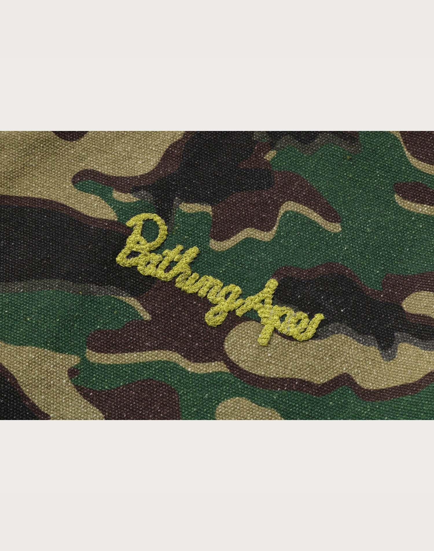 GLITCH WOODLAND CAMO BATHING APE LOGO WORKER JACKET LADIES