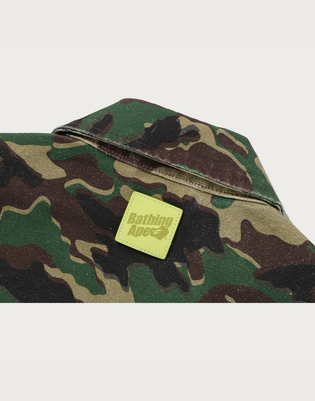 GLITCH WOODLAND CAMO BATHING APE LOGO WORKER JACKET LADIES