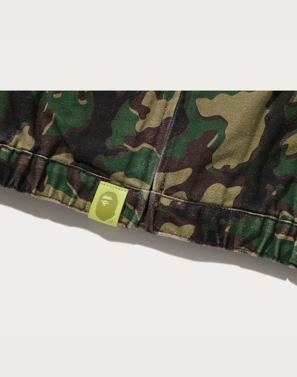 GLITCH WOODLAND CAMO BATHING APE LOGO WORKER JACKET LADIES
