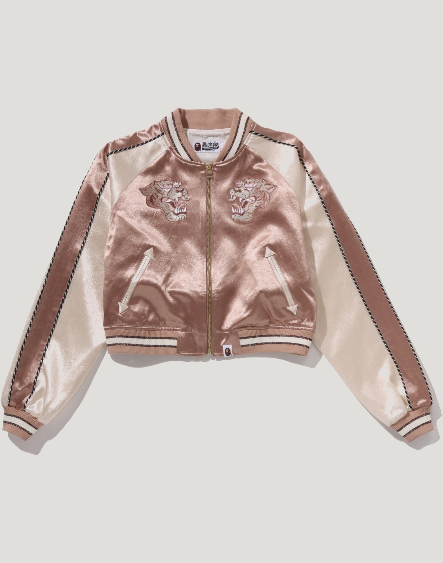MULTILOGO CROPPED SOUVENIR JACKET LADIES