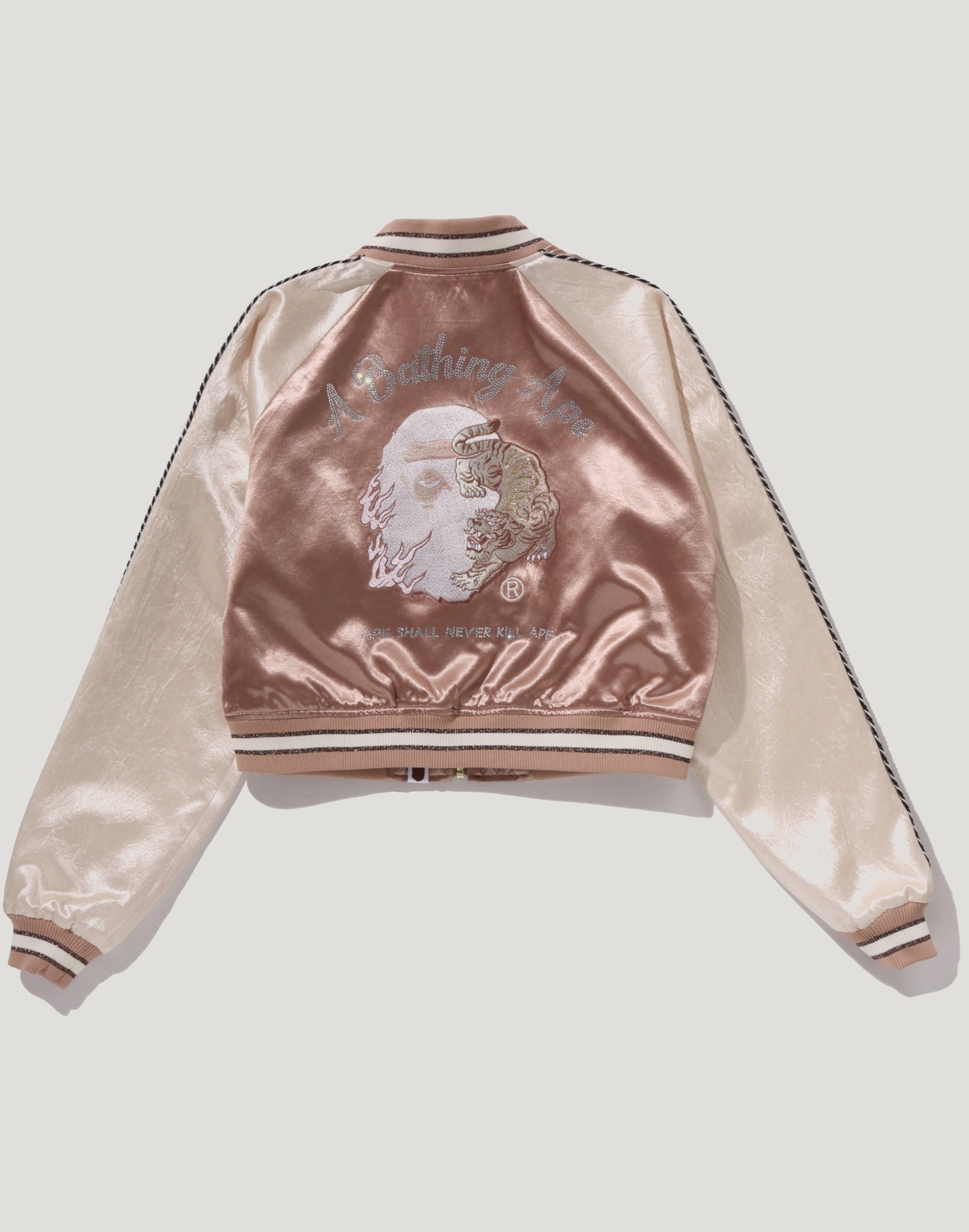 MULTILOGO CROPPED SOUVENIR JACKET LADIES