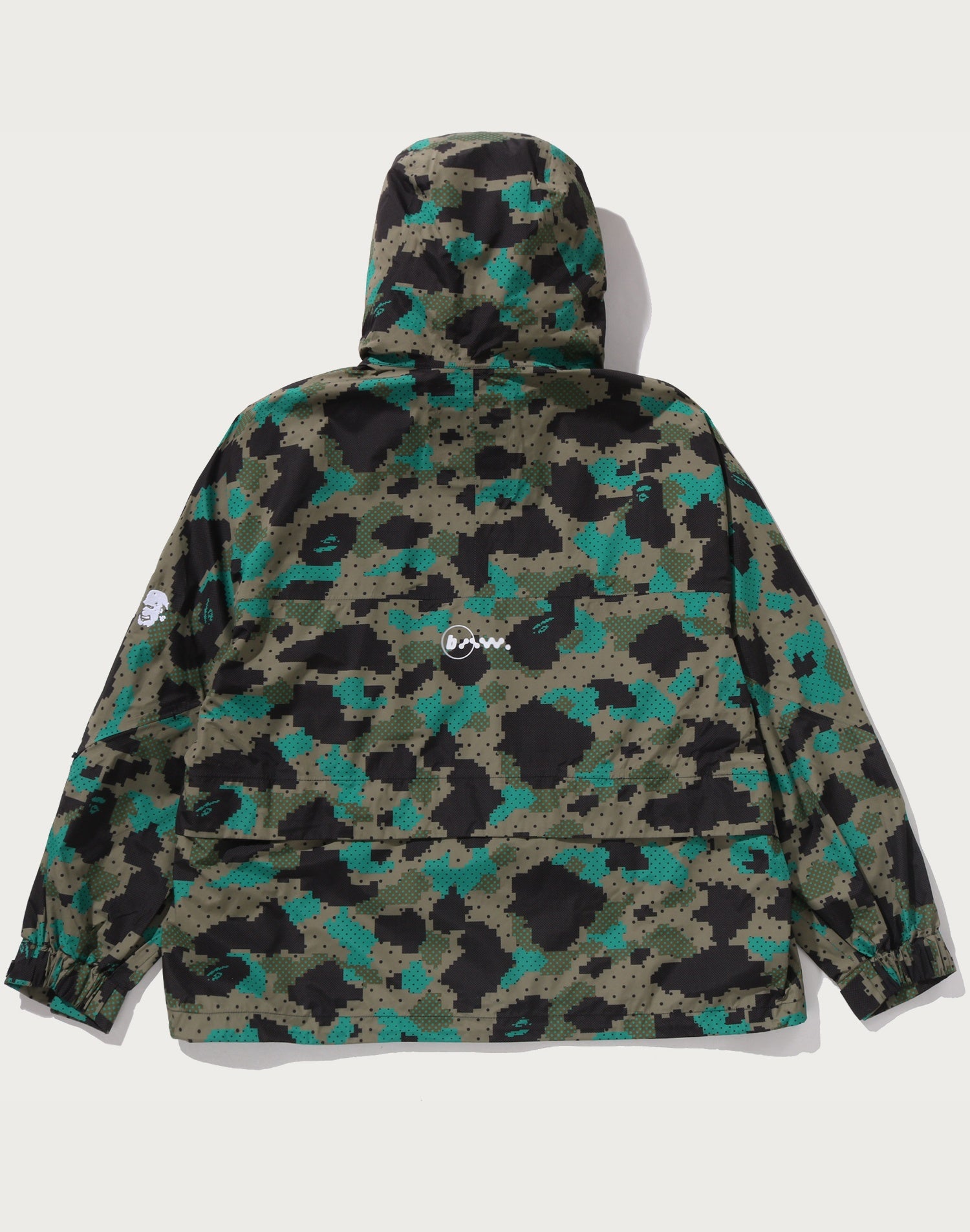 ト*ロ様 新品BAPE x ネイバーフッドスノーボードジャケットGREEN BAPE BY KAZUKI KURAISHI CAMO SHARK PACKABLE SNOWBOARD JACKET MENS