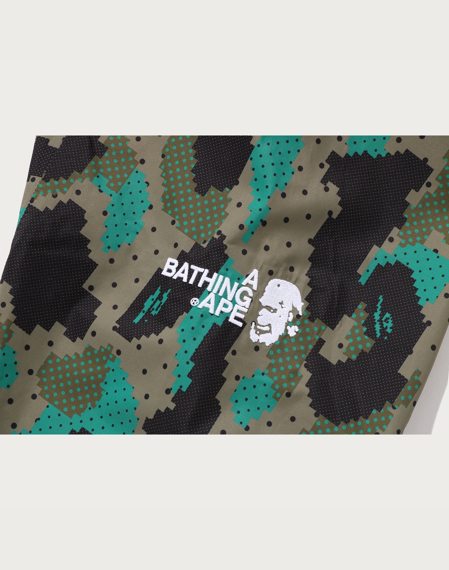 BAPE BY KAZUKI KURAISHI CAMO SHARK PACKABLE SNOWBOARD JACKET MENS