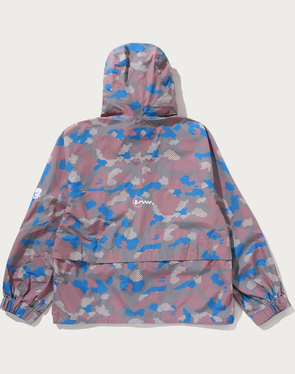 BAPE BY KAZUKI KURAISHI CAMO SHARK PACKABLE SNOWBOARD JACKET MENS