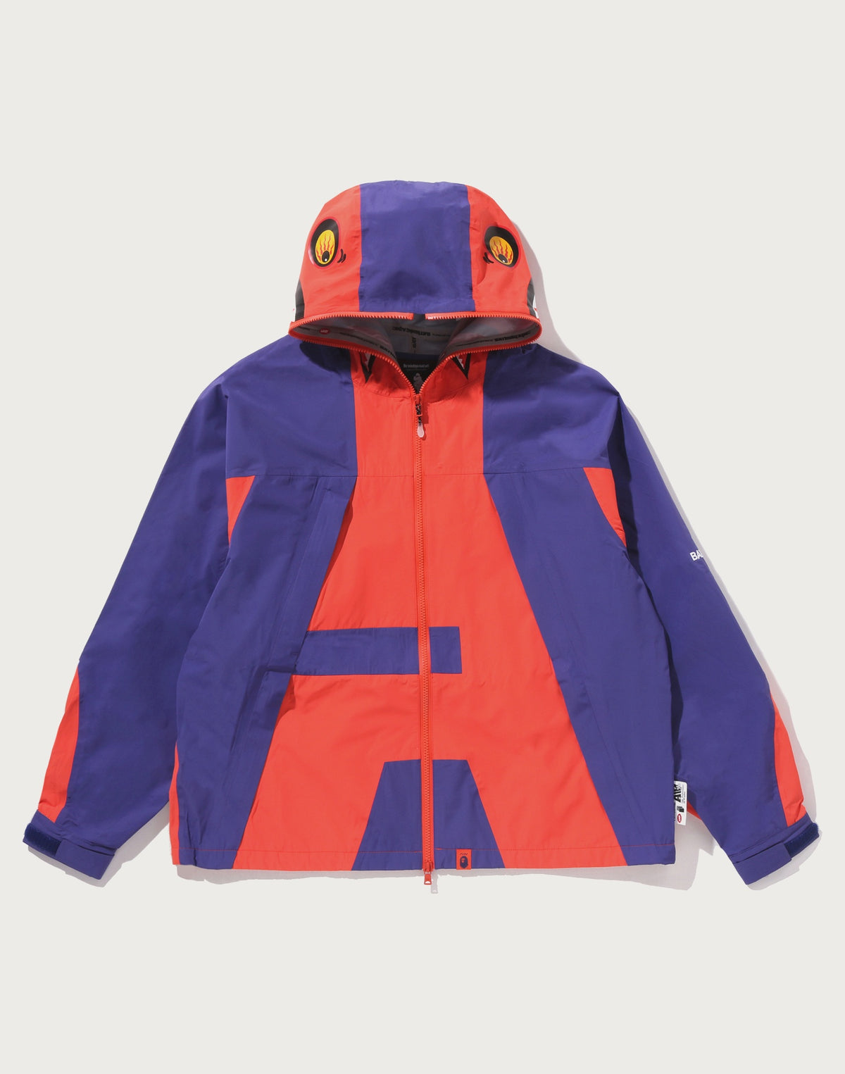 BAPE BY KAZUKI KURAISHI SHARK ZIP PACKABLE SNOWBOARD JACKET MENS