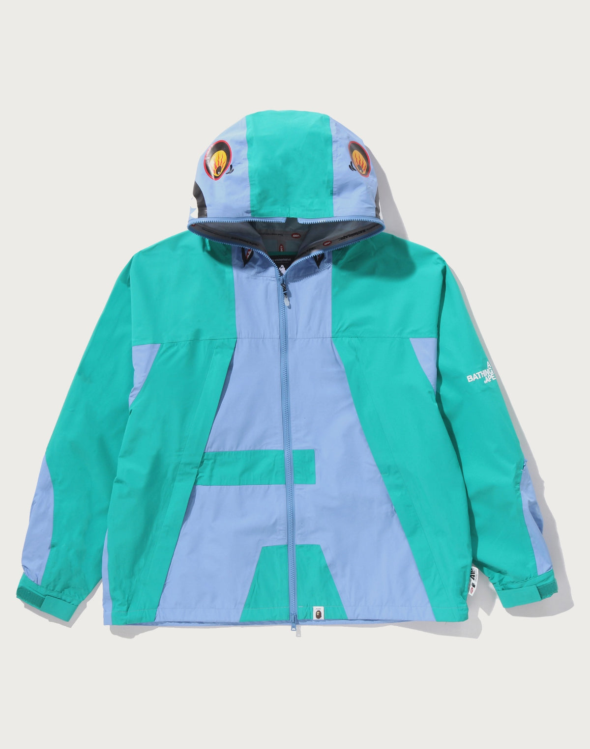 BAPE BY KAZUKI KURAISHI SHARK ZIP PACKABLE SNOWBOARD JACKET MENS