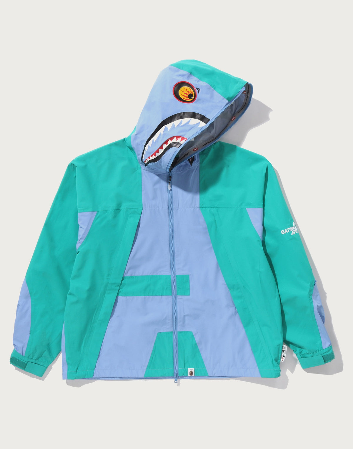 BAPE BY KAZUKI KURAISHI SHARK ZIP PACKABLE SNOWBOARD JACKET MENS