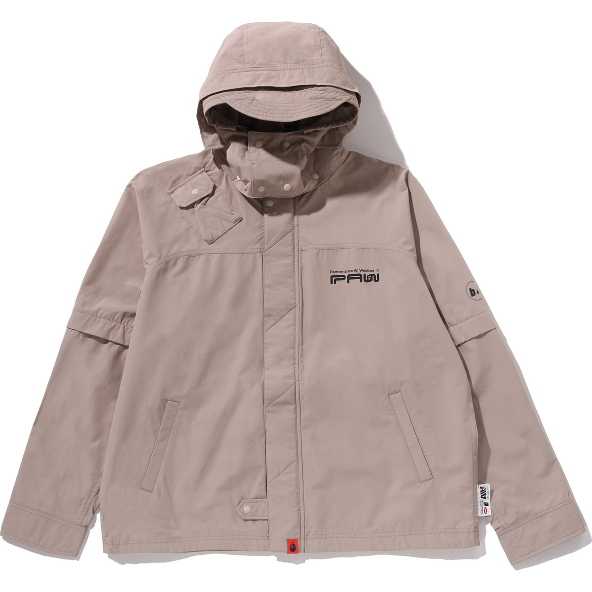 BAPE BY KAZUKI KURAISHI DETACHABLE HOODED 3-LAYER RAIN JACKET MENS
