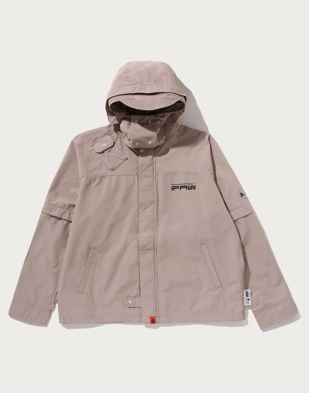 BAPE BY KAZUKI KURAISHI DETACHABLE HOODED 3-LAYER RAIN JACKET MENS