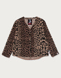 BAPE BY KAZUKI KURAISHI LEOPARD JACQUARD ZIP CARDIGAN MENS